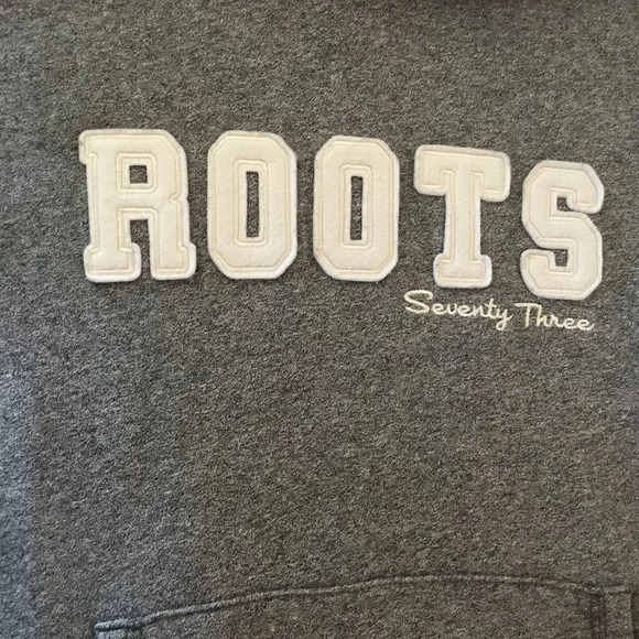 Roots 73 Athletics Original hooded kangaroo 80% Cotton Hoodie | Gray | Size M - Picture 4 of 8